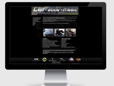 Webdesign für Car Body Magic