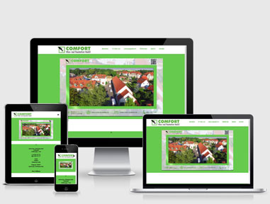 Responsive Webdesign für Comfort Fensterbau GmbH