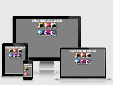 Responsive Webdesig für Sax Clubzone