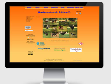 Webdesign Hundesportverein Rötha