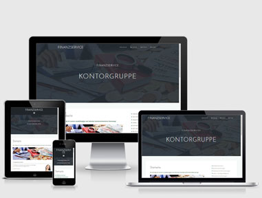 Responsive Webdesign für Kontorgruppe