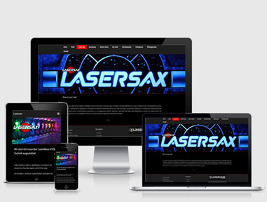 Webdesign & Online Store Für Lasersax