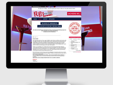 Webdesign für RB-Leipzig Fanclub