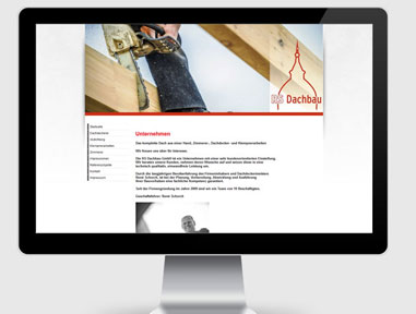Webdesign für RS Dachbau