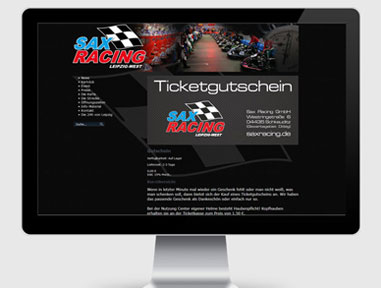Webdesign & Online Store für Saxracing